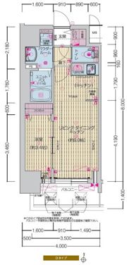 プレサンス名駅南エディフィスの間取り画像