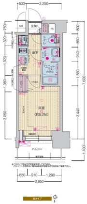 プレサンス名駅南エディフィスの間取り画像