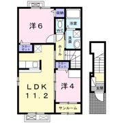メルディア Bの間取り画像