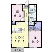 リブ・サンフラウァ Cの間取り画像
