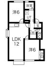 グリーンハイツAの間取り画像