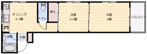 メゾン・ドウエストの間取り画像