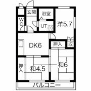ハイツ夢前川の間取り画像