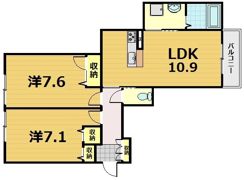 シャーメゾン峰山の間取り画像