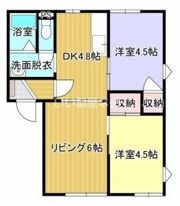 フローラルハイツDの間取り画像