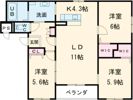 ル シャノワール(Le chat noir)の間取り画像