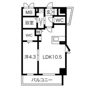 ソレイユ深草の間取り画像