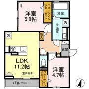 CasaWestの間取り画像