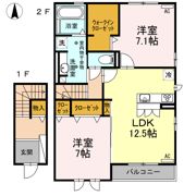 ラフィーネ ヴィーヴル Ⅰの間取り画像
