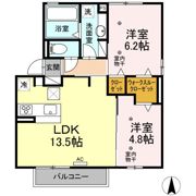 シュエット Bの間取り画像