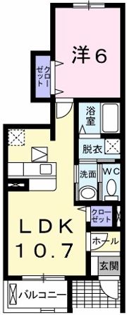 ベル アンジュの間取り画像