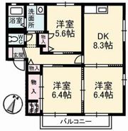 ペルレ E棟の間取り画像