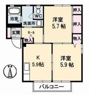 パークヒル B棟の間取り画像