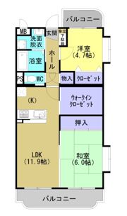サンライズKの間取り画像
