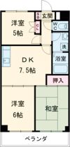イーストビレッジの間取り画像