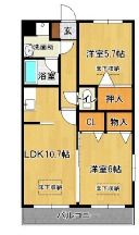 ノースフィールドユタカの間取り画像