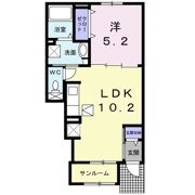 アンフィニ プレジールの間取り画像