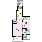 ディア コート 中津の間取り画像