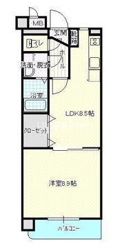 ハッピーフライトの間取り画像