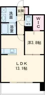 クロノス40新町IIIの間取り画像