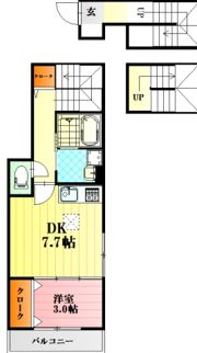 Shambre古市A棟の間取り画像