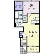 白山ヒルズDの間取り画像