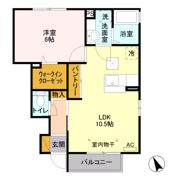 ロイヤル ソレール Bの間取り画像