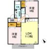 ラフィネス高田 A/Bの間取り画像