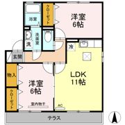 ビレッジ北久保 A棟の間取り画像
