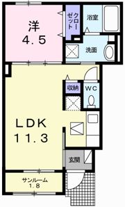 ラヴィベール Bの間取り画像