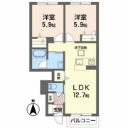 シャーメゾン瀬戸内の間取り画像