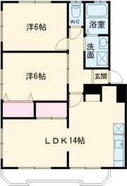 田彦ハイツ A棟の間取り画像