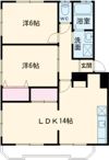 田彦ハイツ A棟の間取り画像