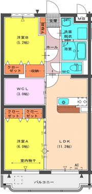 La Vie Bell Takeda（ラヴィベール竹田）の間取り画像