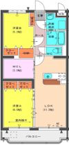 La Vie Bell Takeda（ラヴィベール竹田）の間取り画像