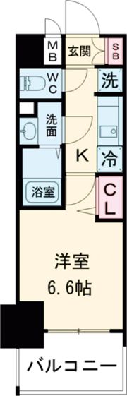 プレサンス THE 神戸の間取り画像