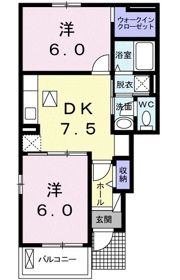 ジャグアル・三津屋の間取り画像