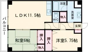 ジュエルタウン湯川Ⅲの間取り画像