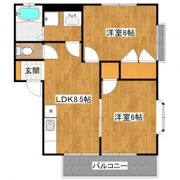 コーポ誠B棟の間取り画像