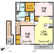 ミルアモール Dの間取り画像