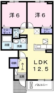 アンジュTの間取り画像
