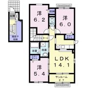 ココ ウエストの間取り画像
