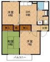 カルム・ロジュマンA棟の間取り画像