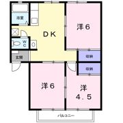 小倉ハイツAの間取り画像