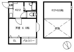 ポラリス箱崎東 Ⅰの間取り画像