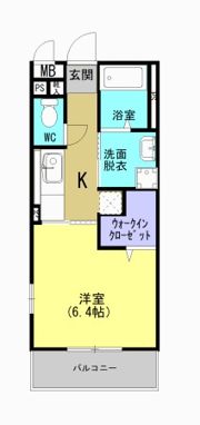 ルシエル鹿大前の間取り画像