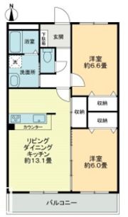 フォブール鶴見 Ⅱ棟の間取り画像