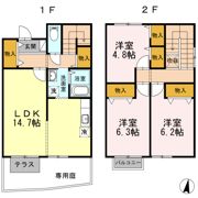 フレックス横井 B棟の間取り画像