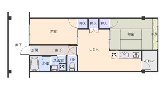 由宇建材ビルの間取り画像