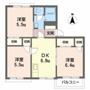 タウニィ高松 Bの間取り画像